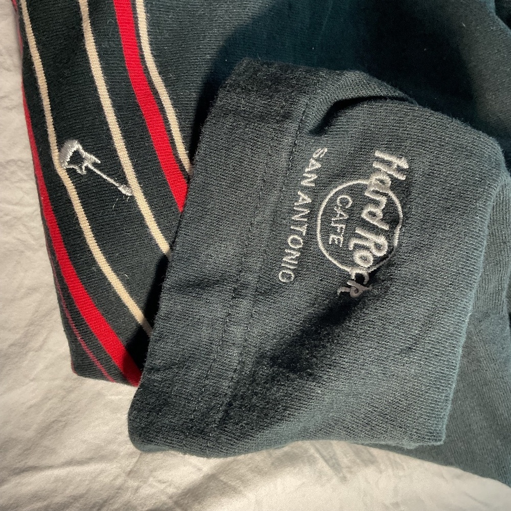Navy blue Hard Rock Cafe polo from San Antonio, TX